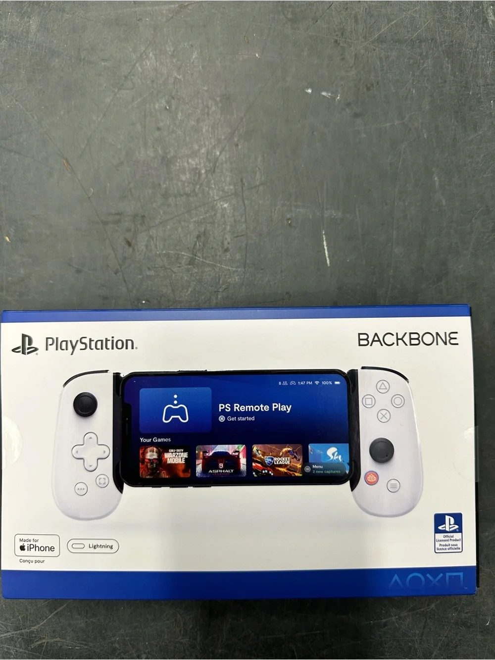 PlayStation lightning Backbone Mobile Controller - White